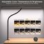 EYOCEAN Schreibtischlampe LED mit Gestensteuerung & Fernbedienung, 24W 80CM Klemmbare Dimmbare Monitor Lampe, Tageslichtlampe für Arbeiter in Büro Leser Architekenden Schneider
