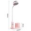 himmel Schreibtischlampe Kinder Nachttischlampe mit Stifthalter, Tischlampe mit automatischem Farbwechsel, dimmbare wiederaufladbare LED-Leselampe für Kinder (rosa)
