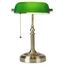 Newrays Grünes Glas Bankers Schreibtischlampe mit Pull Chain Switch Plug in Leuchte für Home Office