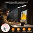 SIBRILLE Schreibtischlampe LED, Doppelkopf Schreibtischlampe Dimmbar, Klemmbar Desk Lamp für Büro, Augenschutz Monitor Lampe Tageslichtlampe, PC Lampe Tischlampe mit Schwanenhals, Schwarz