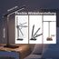 Schreibtischlampe, Chesbung LED Schreibtischlampe, dimmbare Tischleuchte, 5 Farb- und 5 Helligkeitsstufen, Touch-Bedienung, faltbar, mit USB-Ladeanschluss und Augenschutz (Schwarz - Mit USB Ladegerät)