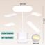Schreibtischlampe Kinder, 60 LED Dimmbare Tischlampe 3 Modus USB-Anschluss Nachttischlampe, Touch Schreibtischleuchte mit Stifthalter 3600 mAh 360° Verstellbar Schwanenhals Leselicht Wohnzimmer Büro