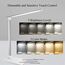 Qualore Schreibtischlampe, LED Tischlampe Dimmbar mit 5 Helligkeitsstufen 5 Farb, USB Anschluss, Auto Timer, Touchpanel, Memory-Funktion, Augenfreundliche Nachttischlampe für Kinder Mädchen