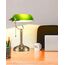 Newrays Grünes Glas Bankers Schreibtischlampe, Stufenlos dimmbare Tischlampe Plug in Leuchte für Arbeitszimmer, Büro mit LED Glühbirne
