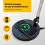 OTUS Schreibtischlampe LED Dimmbar mit Kabelloser Ladefunktion (Qi Wireless Charger) | Verstellbare Tischlampe mit 3 Farbmodi & 12 Helligkeitsstufen | Augenschonendes Licht für Home Office & Arbeiten