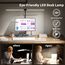 rigors 80CM Doppelkopf Schreibtischlampe LED Dimmbar, 1200LM Tageslichtlampe für Schreibtisch, Klemmbar Augenschutz Bürolampe 5 Farb 10 Helligkeit, 360° Schwanenhals Tischlampe mit Netzadapter