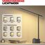 Honeywell Upgraded LED-Schreibtischlampe - H01 Pro Sunturalux™ klappbare Schreibtischlampe mit USB A+C Ladeanschluss, 3 Farbmodi dimmbare Tischlampe für Zuhause Büro Lesen (Schwarz)