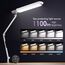 AmazLit Schreibtischlampe, LED Schreibtischlampe 1100 Lumen mit Klemme Schwenkarm-Architektenlampe 18W Hohe Helligkeit Keine Blendung Augenschutz Bürolampe Mehrfachbeleuchtung/Funktion, Weiß