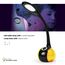 WILIT LED Schreibtischlampe Kinder, Schreibtischlampe Farbwechsel Nachttischlampe Kinder Jungen Mädchen, Tischlampe Touch Dimmbar mit 3 Helligkeitsstufen, Schwarz