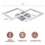 Homefire Deckenlampe LED Deckenleuchte Wohnzimmer - 2ER Modern Design Küchenlampe 24W 4000K Wohnzimmerlampe Flurlampe Neutralweiß Schlafzimmerlampe Flur Deckenbeleuchtung Silber für Esszimmer Büro