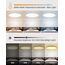 Bowfar LED Deckenleuchte Flach, 36W 4200LM Deckenlampe mit Fernbedienung Dimmbar 3000K-6500K, 1800K Nachtlicht Amber, Badezimmer Lampe für Wohnzimmer Küche Kinderzimmer Flur Schlafzimmer Ø39cm, Rund