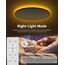 Bowfar LED Deckenleuchte, 24W 2800LM Deckenlampe mit Fernbedienung Dimmbar 3000K-6500K, 1800K Nachtlicht Amber, Rund Badezimmer Lampe für Wohnzimmer Kinderzimmer Schlafzimmer Ø29.5x2.5cm, Weiß
