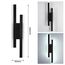 Riserva Wandleuchte LED Innen Moderne, 16W 1800LM Wandlampe LED, Kreative Lange Parallele Wandleuchte für Wohnzimmer Korridor Treppen, Kaltweiß 6500K, Schwarz, 40cm