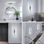 Riserva Wandleuchte Innen LED, 16W 1800LM Wandlampe Modern Lange Parallele, Dekorative Wandleuchte Chrom Innen Für Schlafzimmer, Wohnzimmer, Korridor, Treppenhaus, 6500K Kaltweiß