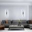 Riserva Wandleuchte Innen LED, 16W 1800LM Wandlampe Modern Lange Parallele, Dekorative Wandleuchte Chrom Innen Für Schlafzimmer, Wohnzimmer, Korridor, Treppenhaus, 6500K Kaltweiß