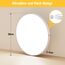 OUILA Deckenlampe LED Deckenleuchte Flach Rund - Ø30CM LED Deckenleuchte 24W 4000K 2400LM IP44 Wasserdicht Neutralweiß Badezimmer lampe, Badlampe Decke für Wohnzimmer Schlafzimmer Küche Bad Flur