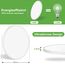 OUILA LED Deckenleuchte Flach Rund - Ø50CM Deckenlampe LED 48W 4000K 4800LM IP44 Wasserdichte Badezimmer Lampe, Küchenlampe Deckenleuchte Neutralweiß für Küche Bad Schlafzimmer Flur Keller