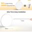 NIBSHOOM Deckenlampe LED Deckenleuchte Rund Flach 4000K,24W/2400LM/IP44 Wasserfest Ultradünn Badezimmer Lampe Decke, Modern Schlicht deckenlampen für Schlafzimmer Wohnzimmer Flur Küche Büro,300*17mm