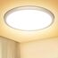 NIBSHOOM Deckenlampe LED Deckenleuchte Rund Flach 3000K,18W/1800LM/IP44 Wasserfest Ultradünn Badezimmer Lampe Decke, Modern Schlicht deckenlampen für Schlafzimmer Wohnzimmer Flur Küche Büro,220*17mm