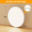 OUILA LED Deckenleuchte Flach Rund - Deckenlampe LED 24W 3000K 2400LM IP44 Wasserdichte Badezimmer lampe, Küchenlampe Deckenleuchte Warmweiß für Küche Bad Schlafzimmer Flur Keller, Durchmesser 30cm