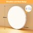 OUILA LED Deckenleuchte Flach Rund - Ø40CM Deckenlampe LED 36W 3000K 3600LM IP44 Wasserdichte Badezimmer lampe, Küchenlampe Deckenleuchte Warmweiß für Küche Bad Schlafzimmer Flur Keller