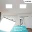 LUXULA LED Deckenleuchte eckig 62cm - 36W, 6000K Kaltweiß, 3600lm - LED Panel 62x62cm inkl. 230V Netzteil - Flache Deckenlampe für Wohnzimmer, Schlafzimmer, Küche, Büro - 62x62x6,4cm
