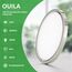 OUILA Unterputz LED Deckenleuchte Flach Rund - Ø30CM Deckenlampe Gebürstetes Nickel 24W 4000K 2600LM IP44 Wasserdichte Badezimmer lampe, Küchenlampe Neutralweiß für Küche Bad Schlafzimmer Flur Keller