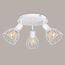 Kimjo Lampe Deckenstrahler Weiß Rund Schwenkbar - Strahler Deckenleuchte E14 - LED Deckenstrahler Weiss - Deckenlampe 3 Flammig - Küchenlampe Deckenleuchte Wohnzimmer Lampe Deckenspot