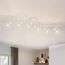 Kimjo Led Deckenstrahler 6 Flammig - Deckenlampe Weiß Deckenleuchte Strahler E14 Drehbar - Strahler Deckenspot Lampe Wohnzimmer Deckenleuchte Küche Deckenstrahler Schlafzimmer - Ohne Leuchtmittel