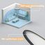 ZMH 3ER Deckenlampe LED Deckenleuchte Badezimmer - Ø30cm Badezimmerlampe Dimmbar Schwarz Rhombenplatte Badlampe Flach Rund Flurlampe 24W Küchenlampe Schlafzimmerlampe für Küche Flur Bad Schlafzimmer