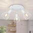 Kimjo Lampe Deckenstrahler Weiß Rund Schwenkbar - Strahler Deckenleuchte E14 - LED Deckenstrahler Weiss - Deckenlampe 3 Flammig - Küchenlampe Deckenleuchte Wohnzimmer Lampe Deckenspot
