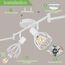 Kimjo Led Deckenstrahler 6 Flammig - Deckenlampe Weiß Deckenleuchte Strahler E14 Drehbar - Strahler Deckenspot Lampe Wohnzimmer Deckenleuchte Küche Deckenstrahler Schlafzimmer - Ohne Leuchtmittel