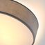 Monzana® Deckenlampe Stoff Wohnzimmer Schlafzimmer E27 Grau 30cm Rund 1-Flammig 40W Lampe Flur Küche Deckenstrahler Deckenleuchte Stoffdeckenlampe