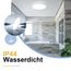ZMH Deckenlampe LED Deckenleuchte Badezimmer - Ø30cm Badezimmerlampe Flach Schlafzimmerlampe Rund Küchenlampe 24W Schlafzimmer Deckenbeleuchtung Flurlampe Kaltweiß Badlampe IP44 für Küche Flur Bad