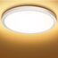 Deckenlampe Led Deckenleuchte Flach Rund - Warmweiß 18W 3000K 1600LM IP44 LED Badezimmer Lampe Badlampe Decke Küchenlampe für Bad Flur Schlafzimmer Balkon Wohnzimmer Küche Keller Lampe UltraDünn 223mm