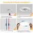 Deckenlampe Led Deckenleuchte Flach Rund - Warmweiß 18W 3000K 1600LM IP44 LED Badezimmer Lampe Badlampe Decke Küchenlampe für Bad Flur Schlafzimmer Balkon Wohnzimmer Küche Keller Lampe UltraDünn 223mm