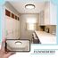 ZMH 3ER Deckenlampe LED Deckenleuchte Badezimmer - Badezimmerlampe Flach 15W Küchenlampe Schwarz Flurlampe 4000K Küche Deckenbeleuchtung Rund Badlampe Decke Ø18cm für Flur Bad Schlafzimmer
