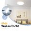 ZMH Deckenlampe LED Deckenleuchte Badezimmer - Badezimmerlampe Flach Ø30cm Schlafzimmerlampe Rund Küchenlampe Schlafzimmer Weiß Deckenbeleuchtung 24W Flurlampe 3000K Badlampe für Bad Küche Flur