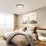 ZMH Deckenlampe LED Deckenleuchte Badezimmer - Ø30cm Badezimmerlampe Flach Schlafzimmerlampe Schwarz Küchenlampe 4000K Schlafzimmer Deckenbeleuchtung 24W Badlampe Rund Flurlampe für Bad Küche Flur