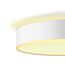 Philips Hue White Ambiance Enrave Deckenleuchte S (1.220 lm) inkl. Dimmschalter, dimmbare Deckenlampe für das Hue Lichtsystem mit allen Weißtönen, smarte Lichtsteuerung über Sprache und App, weiß