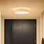 Philips Hue White Ambiance Enrave Deckenleuchte S (1.220 lm) inkl. Dimmschalter, dimmbare Deckenlampe für das Hue Lichtsystem mit allen Weißtönen, smarte Lichtsteuerung über Sprache und App, weiß