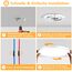 OUILA Deckenlampe Led Deckenleuchte Flach Rund - Ø40CM 36W 3600LM 3000K Warmweiss Led Deckenlampe Wohnzimmer 2,4CM Utra Dünn Led Lampe Decke für Küche, Schlafzimmer Badezimmer Kinderzimmer Modern Rund