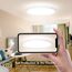 Deckenlampe LED Deckenleuchte Flach Rund - Weiß 18W 4000K 1600LM IP44 Modern Badezimmer LED Lampe Badlampe Decke Küchenlampe für Bad Flur Balkon Schlafzimmer Wohnzimmer Küche Keller Ultra Dünn Ø 223mm