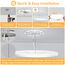 50CM Deckenlampe Led Deckenleuchte Flach - 48W 4800LM 3000K Warmweiss Rund Deckenlampen Wohnzimmer 2,4CM Utra Dünn LED Lampe Decke für Küche Schlafzimmer Badezimmer Kinderzimmer, Modern Rund IP44