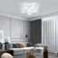 Comely Deckenlampe, LED Deckenleuchte 60W 6750LM, Kaltes Weiß 6500K Moderne Blütenblatt Design für Wohnzimmer Küche Schlafzimmer Esszimmer, Dia 60cm