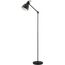 EGLO Stehlampe Priddy, Vintage Stehleuchte im Industrial Design, Retro Leselampe aus Metall in Schwarz und Weiß, Standleuchte mit E27 Fassung