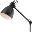EGLO Stehlampe Priddy, Vintage Stehleuchte im Industrial Design, Retro Leselampe aus Metall in Schwarz und Weiß, Standleuchte mit E27 Fassung