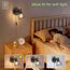 Kimjo Wandlampe mit Schalter und Stecker - Wandleuchte mit Schalter Schwarz Wandlampe mit Stecker Innen Drehbare - E14 Wandstrahler Schlafzimmer Wandlampe Wohnzimmer Wandspot Ohne Leuchtmittel