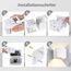 GHB 7W LED Wandleuchte Wandlampe mit einstellbar Abstrahlwinkel Design Wasserdichte IP 65 LED Warmweiß Weiß 3000K