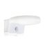 HUBER LED Wandlampe mit Bewegungsmelder 140° 15W, 2300lm I IP54 geschützte LED Außenleuchte mit Bewegungssensor I Wandleuchte innen, Disk, weiß